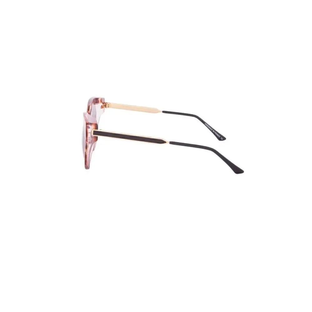 Thierry Lasry Joyridy Sunglasses V541 Vintage Multicolor Red Amber / Brown Lens